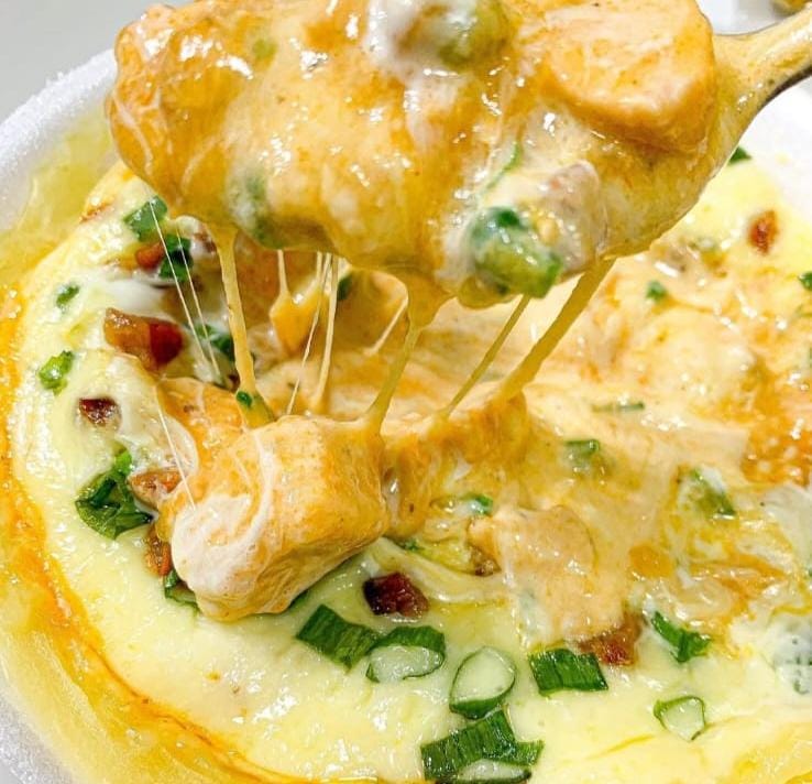 Batata com Strogonoff de Frango